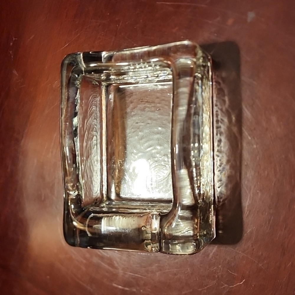 Vintage Clear Glass Ashtray